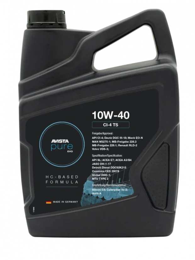 AVISTA PURE EVO CI-4 TS SAE 10W-40 AVISTA PURE EVO CI-4 TS SAE 10W-40